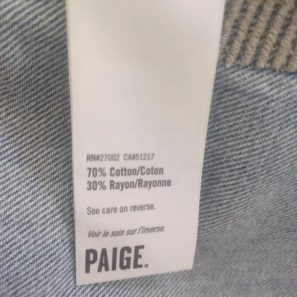 PAIGE Women's Aveline Jacket Raw Hem LEANNA - MEDIUM - Picture 10 of 10